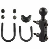 RAM Mount Motorcycle Zinc U-Bolt Handle Base with Single 1 inch Ball