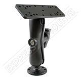 NPI RAM Marine Plate Screw Down Round Base Mount 1.5 Ball