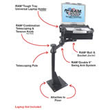 NPI RAM Universal Laptop Vehicle Mount RAM-VBD-122-SW1