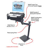 NPI RAM Universal Laptop Vehicle Mount RAM-VBD-125-SW1