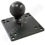 RAM Mount VESA 75 100mm Monitor Plate with 2.25 inch Ball