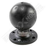RAM Mount Round 2.5 inch dia Round 3 Hole Plate with 2.25 inch Ball