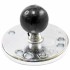 RAM Mount Chrome Round 2.5'' dia Plate with 1'' Ball
