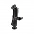RAM Mount Dual 3.68 inch Round Plate Standard Arm 2.25 inch Ball Mount