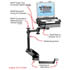 RAM Mount Chevrolet and GMC Dual Arm Laptop Vehicle Riser Mount