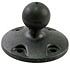 NPI RAM Plastic Round Base with 1 inch Ball