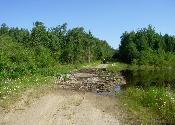 The road can get wet with the busy beavers doing thier thing.