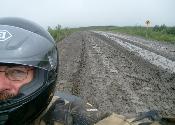 The weather closed in a little for the trip back.