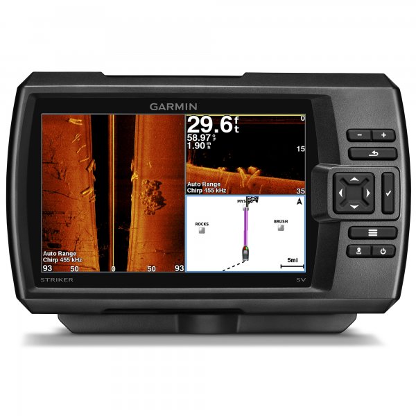 Garmin STRIKER 7sv Fishfinder with DownVu and SideVu Transducer